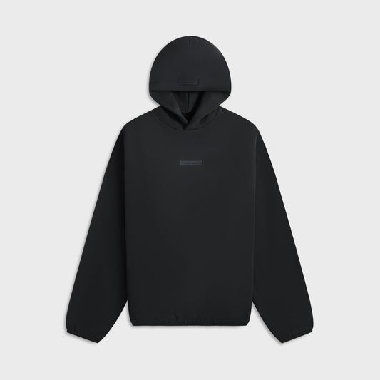Men Kith Essentials Modern Fit Fleece Hoodie - Jet Black