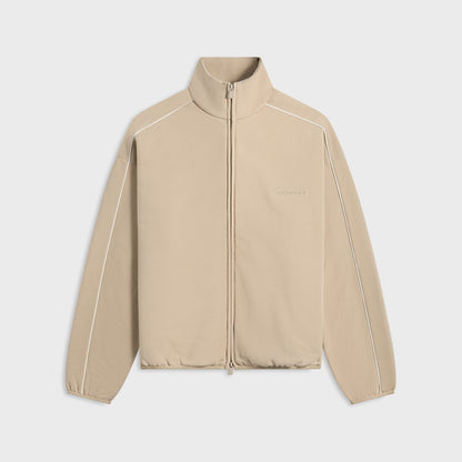 Men Kith Essentials Modern Fit Fleece Track Jacket - Timber / Cloud White