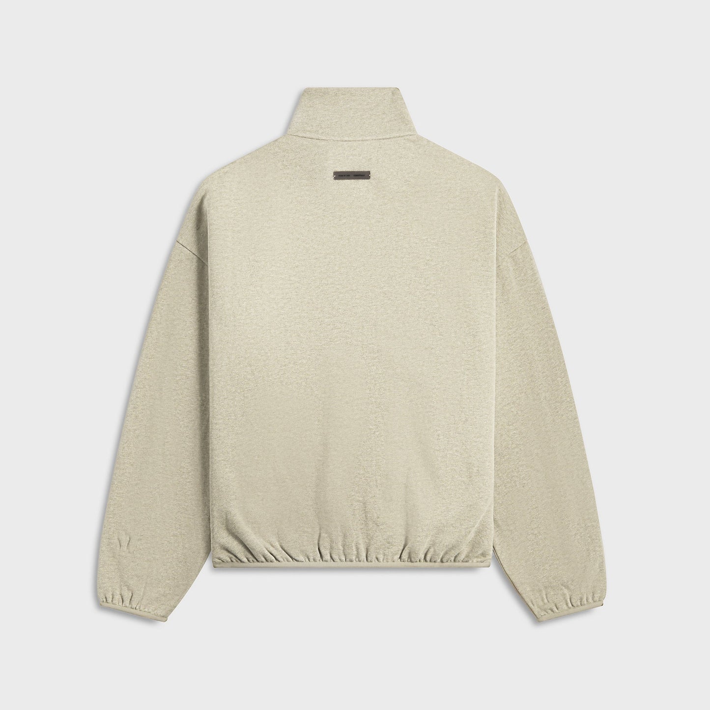 Men Kith Essentials Modern Fit Fleece Track Jacket - Heather Stone / Cloud Whit