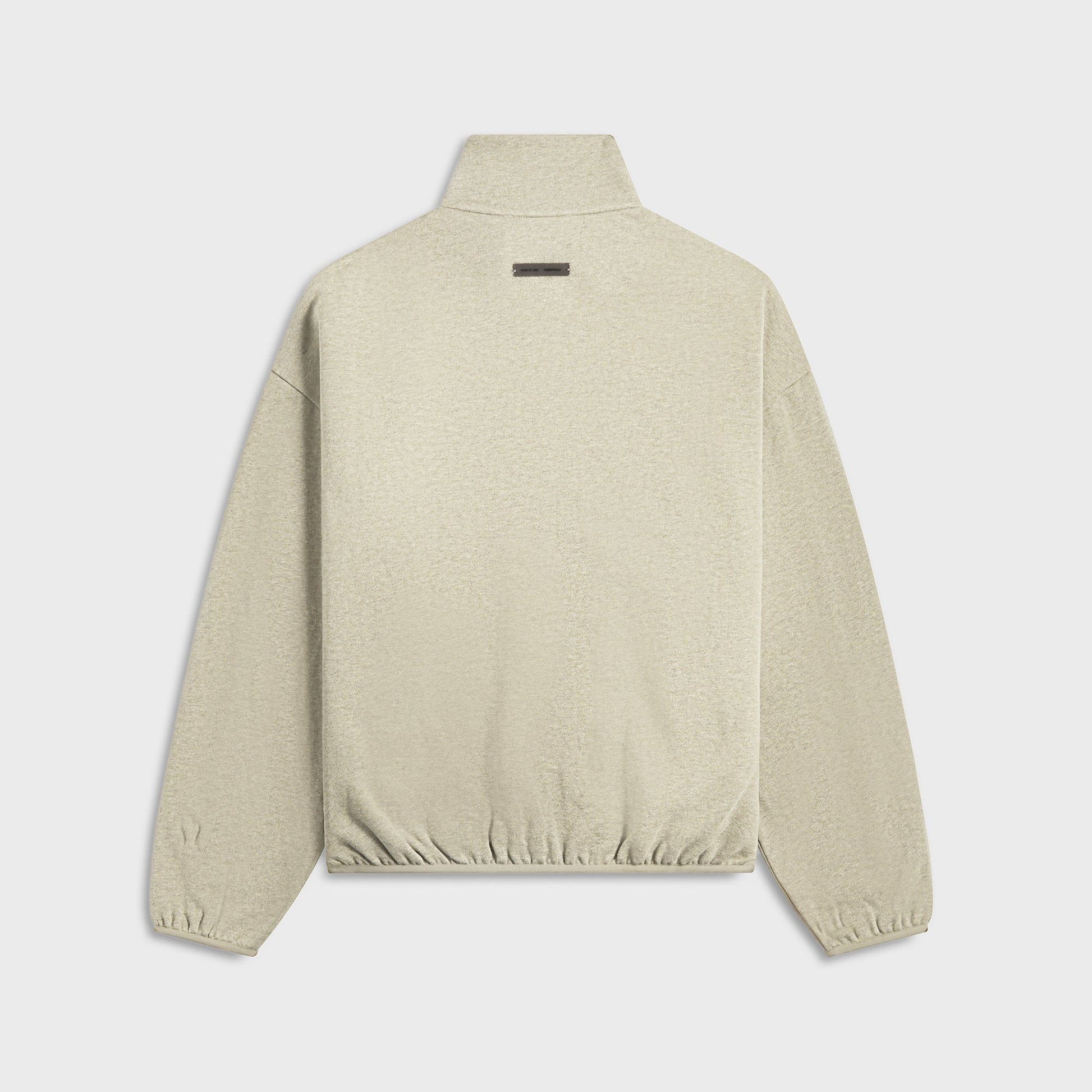 Men Kith Essentials Modern Fit Fleece Track Jacket - Heather Stone / Cloud Whit