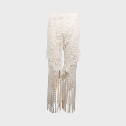 Women Kith Kim Shui Valentine Guipere Pant - White