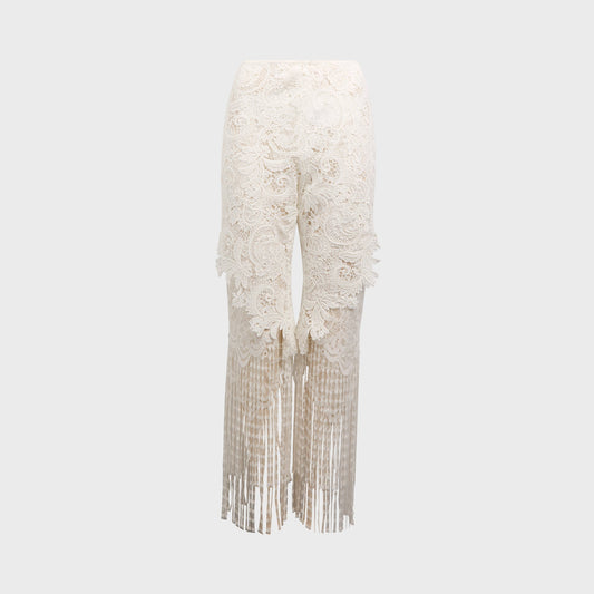 Women Kith Kim Shui Valentine Guipere Pant - White