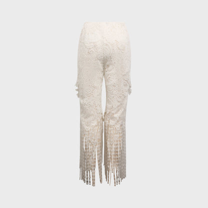 Women Kith Kim Shui Valentine Guipere Pant - White