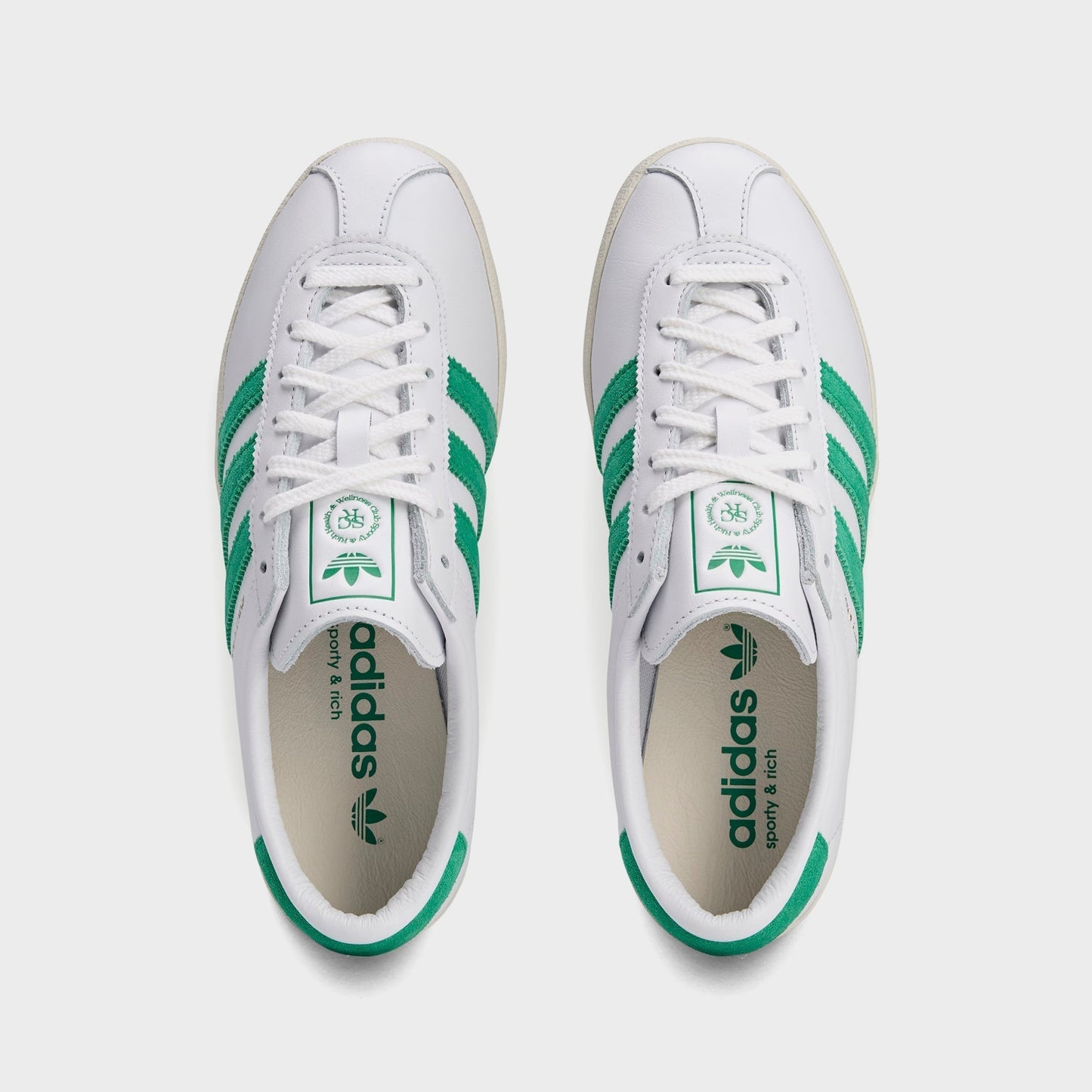 Women Kith adidas x Sporty & Rich WMNS Blanc - Cloud White / Court Green