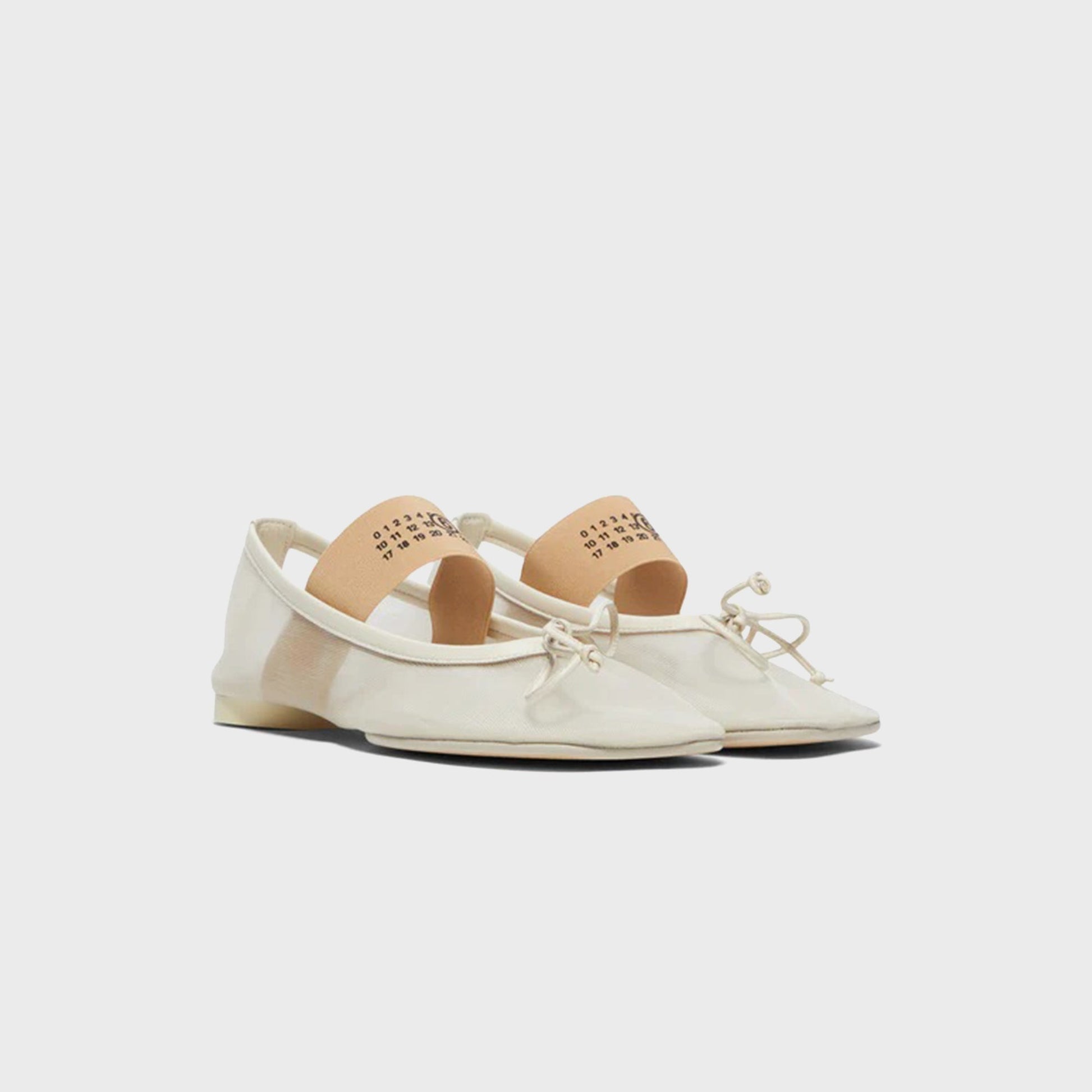 Women Kith MM6 Maison Margiela Anatomic Numeric Ballerina - Bleached Sand