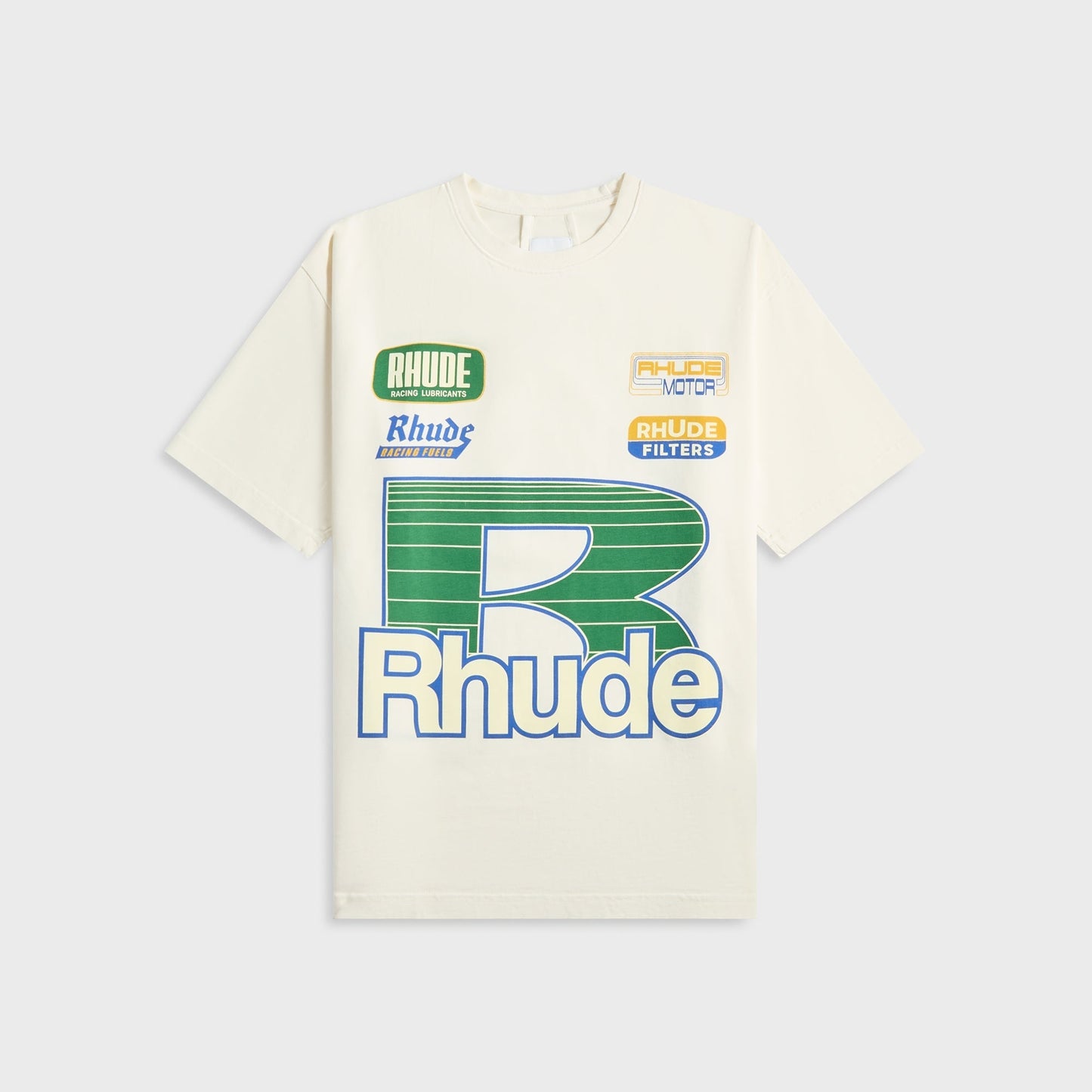 Men Kith Rhude Roadway Racing Tee - Vintage White