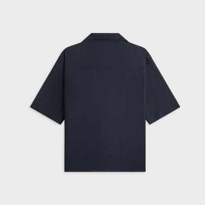 Men Kith Marni Blue Tropical Wool Bowling Shirt - Blue / Black
