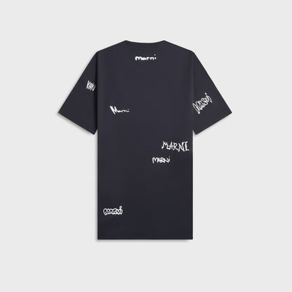 Men Kith Marni Short Sleeved Tee - Blue / Black