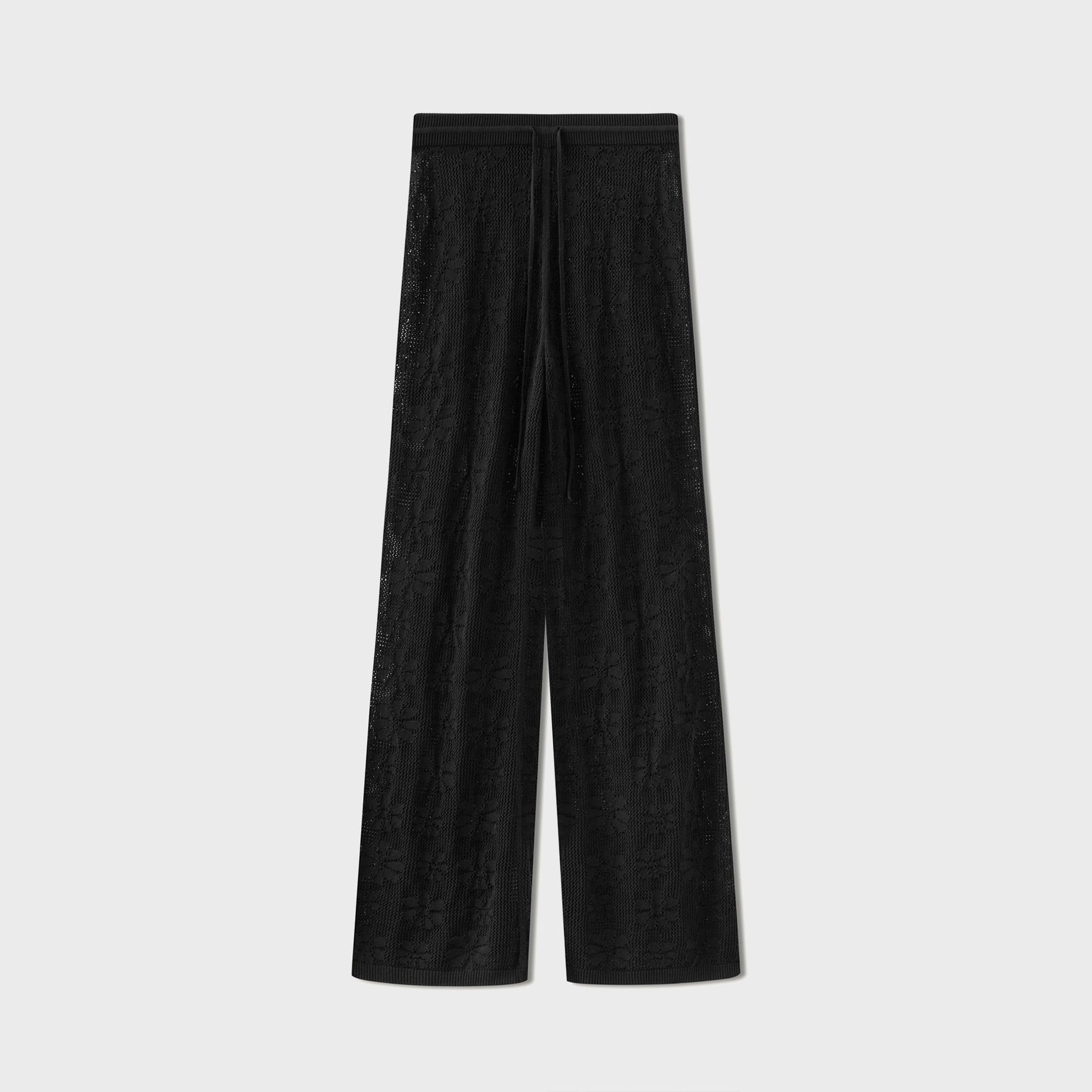 Women Kith Asta Resort Delilah Crochet Pant - Black