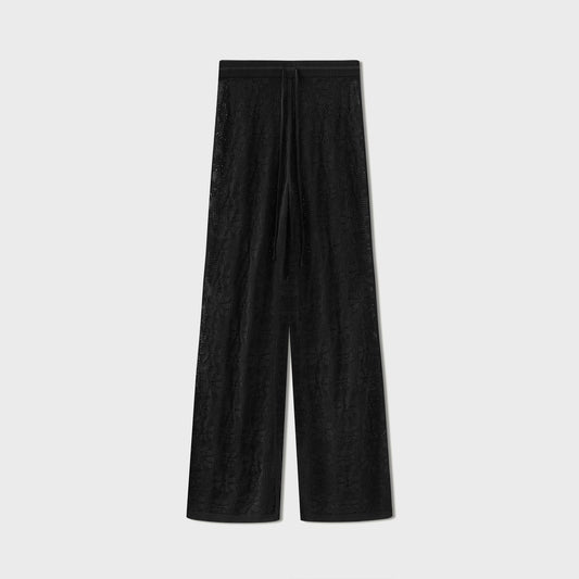 Women Kith Asta Resort Delilah Crochet Pant - Black