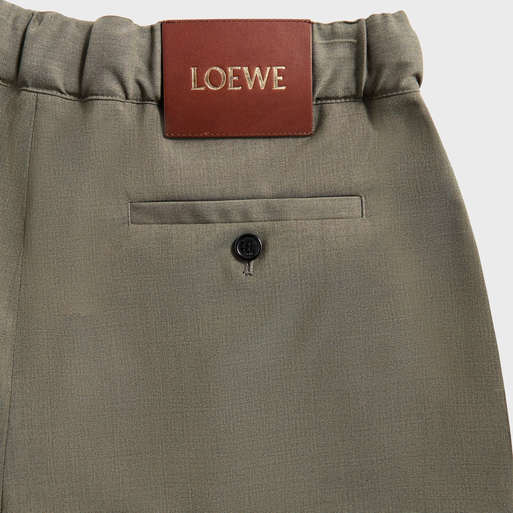Men Kith Loewe Drawstring Trousers - Khaki Green