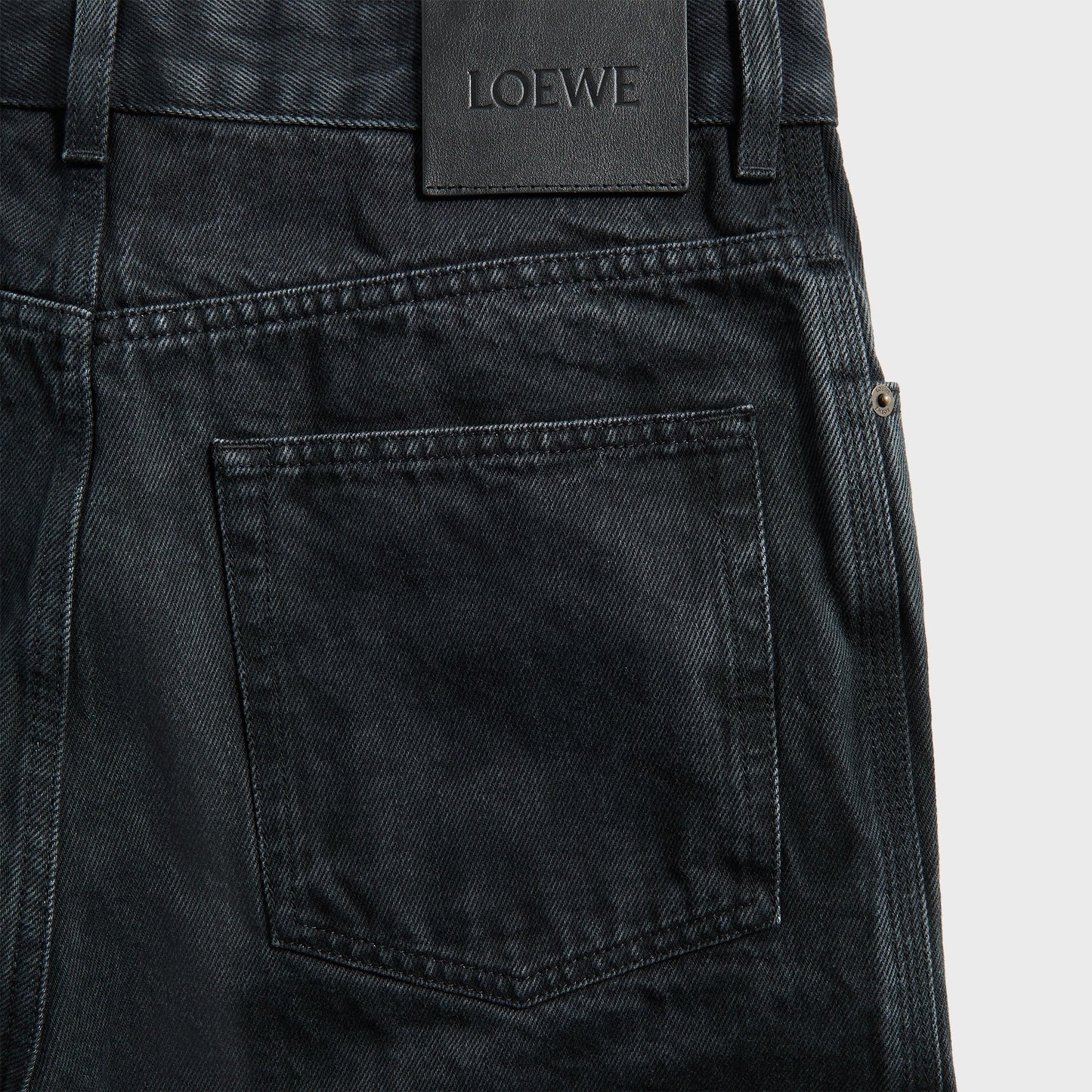 Men Kith Loewe Anagram Baggy Jeans - Black