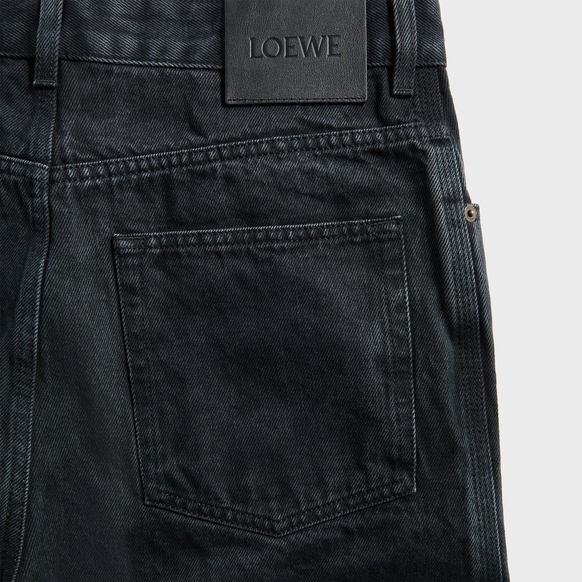 Men Kith Loewe Anagram Baggy Jeans - Black