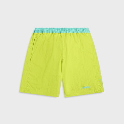 Men Kith Awake NY Classic Logo Swim Trunk - Lime Green