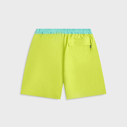 Men Kith Awake NY Classic Logo Swim Trunk - Lime Green