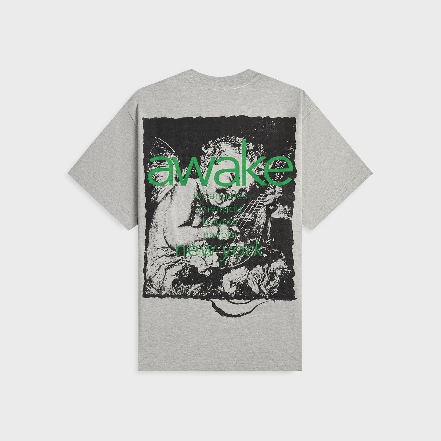 Men Kith Awake NY Cherub Cities Tee - Heather Grey