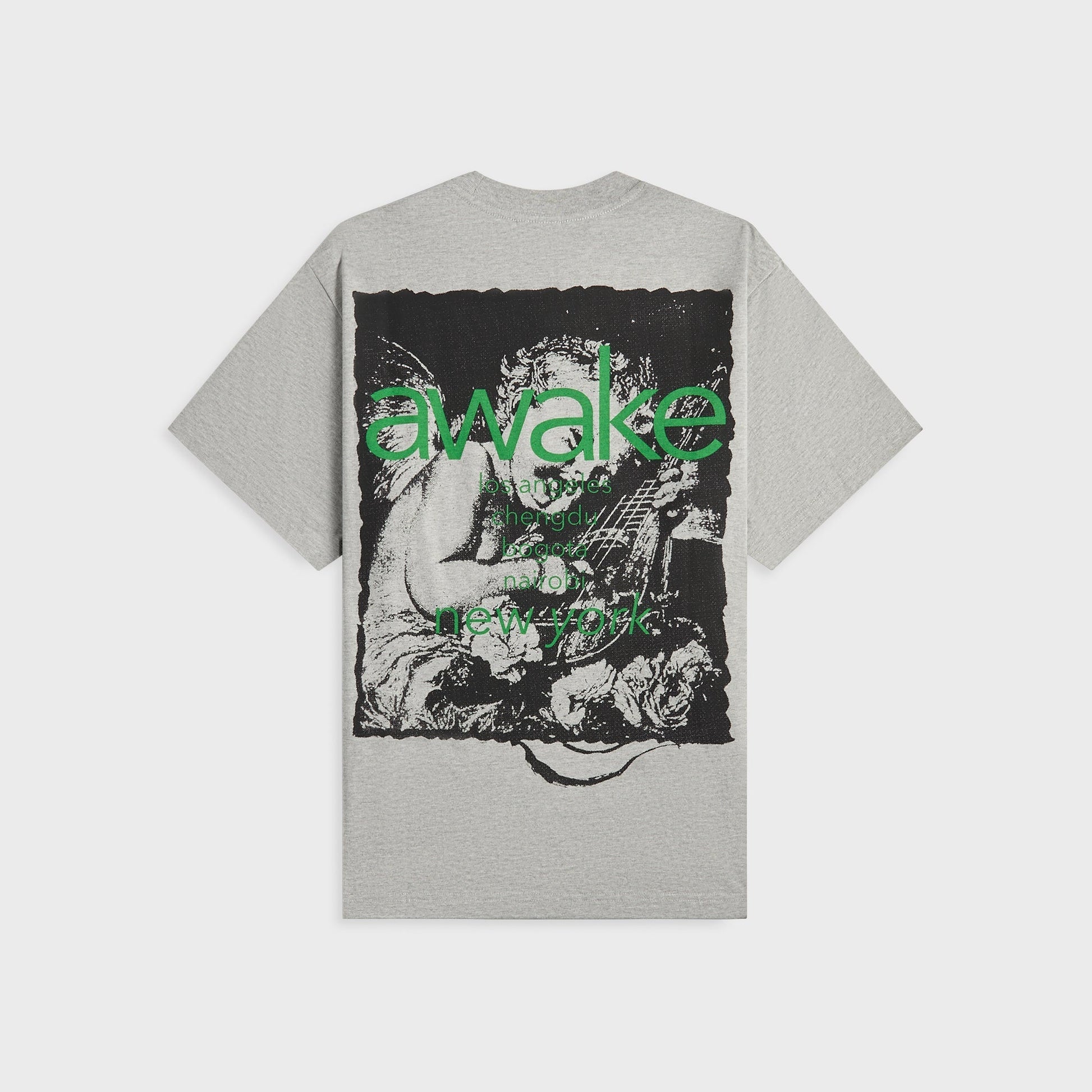 Men Kith Awake NY Cherub Cities Tee - Heather Grey