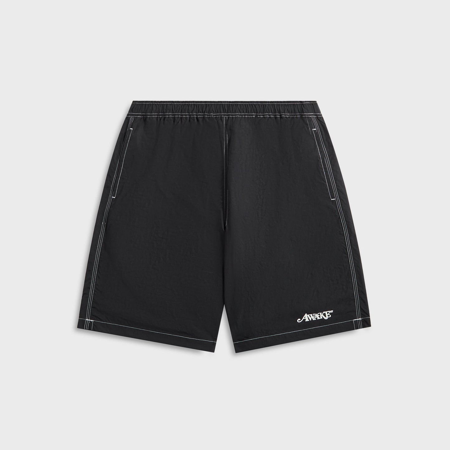 Men Kith Awake NY Classic Logo Swim Trunk - Black