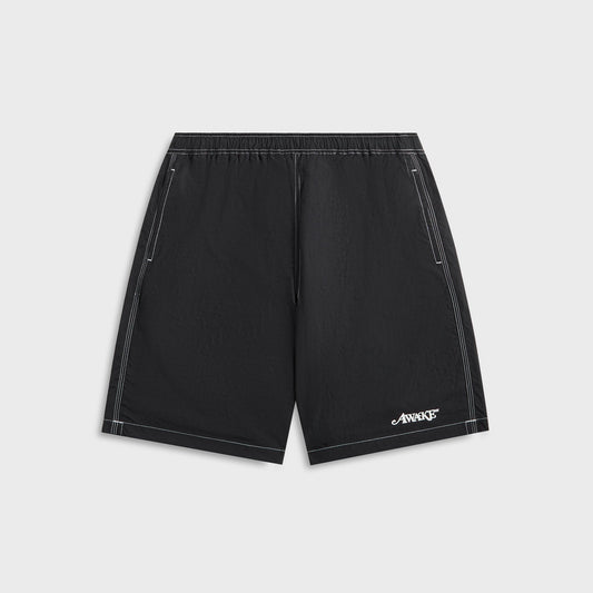 Men Kith Awake NY Classic Logo Swim Trunk - Black