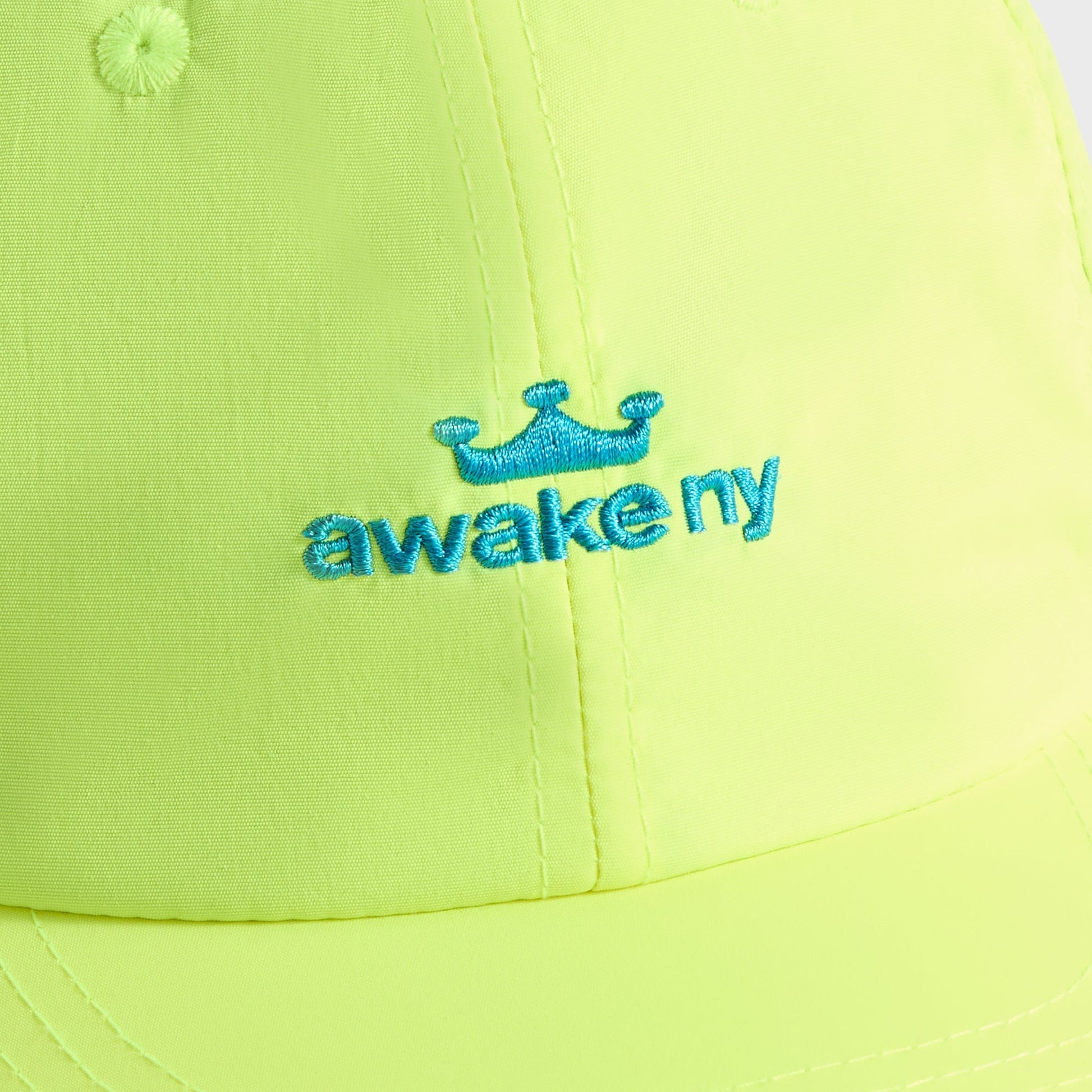 Men Kith Awake NY Logo Nylon Cap - Lime Green