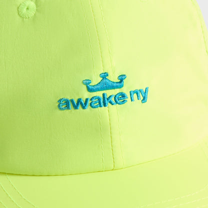 Men Kith Awake NY Logo Nylon Cap - Lime Green