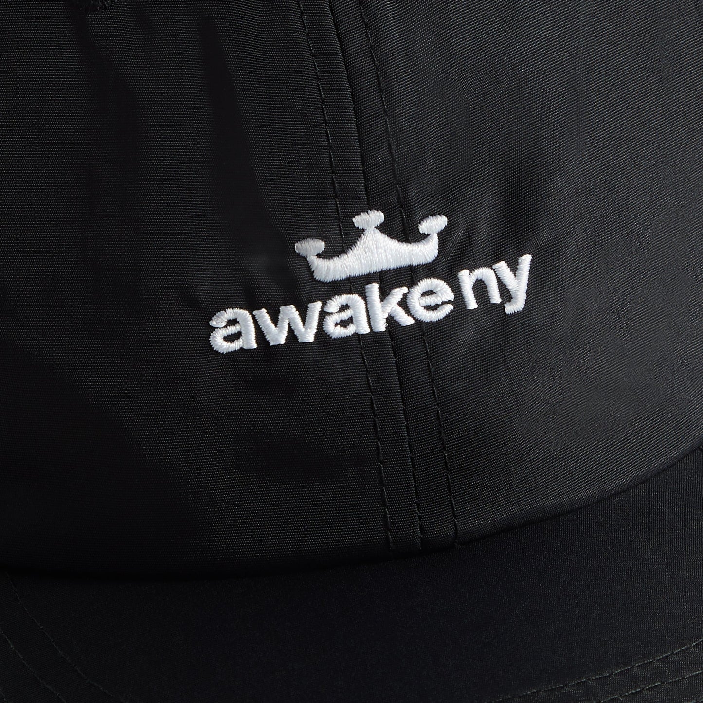 Men Kith Awake NY Logo Nylon Cap - Black