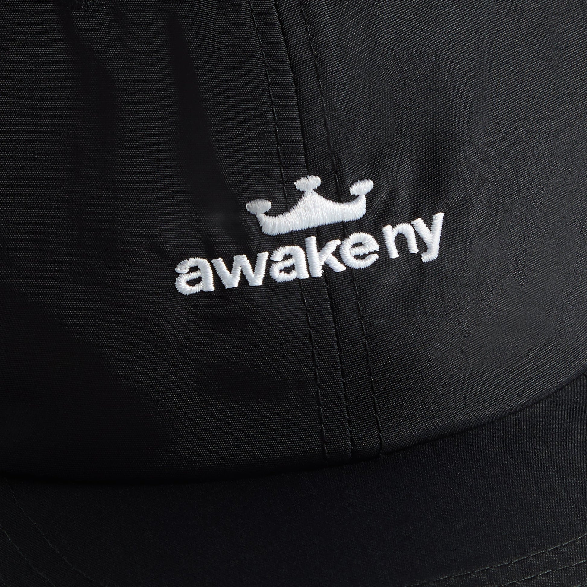 Men Kith Awake NY Logo Nylon Cap - Black