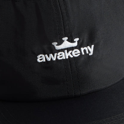 Men Kith Awake NY Logo Nylon Cap - Black