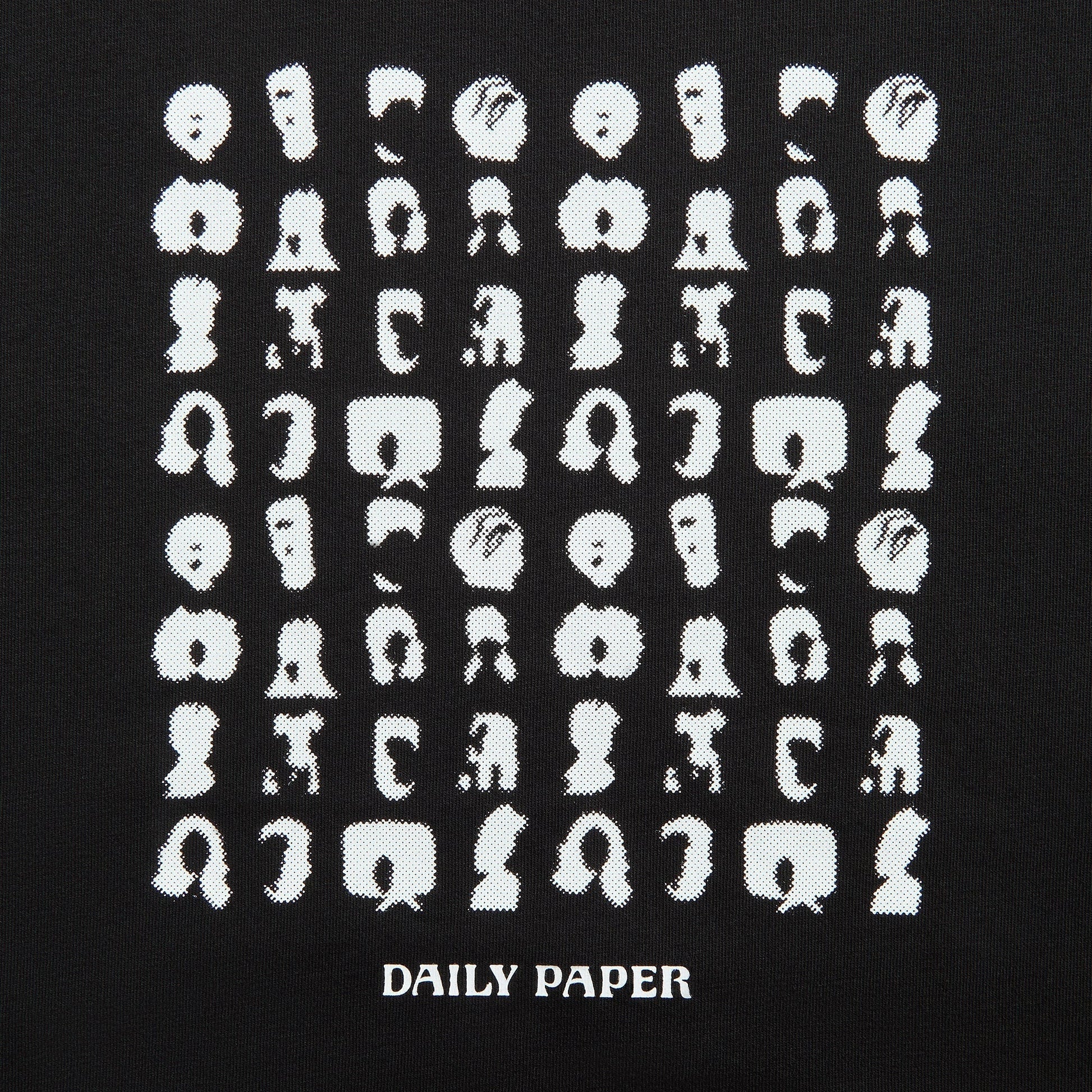 Men Kith Daily Paper Hair Grid Tee - Black