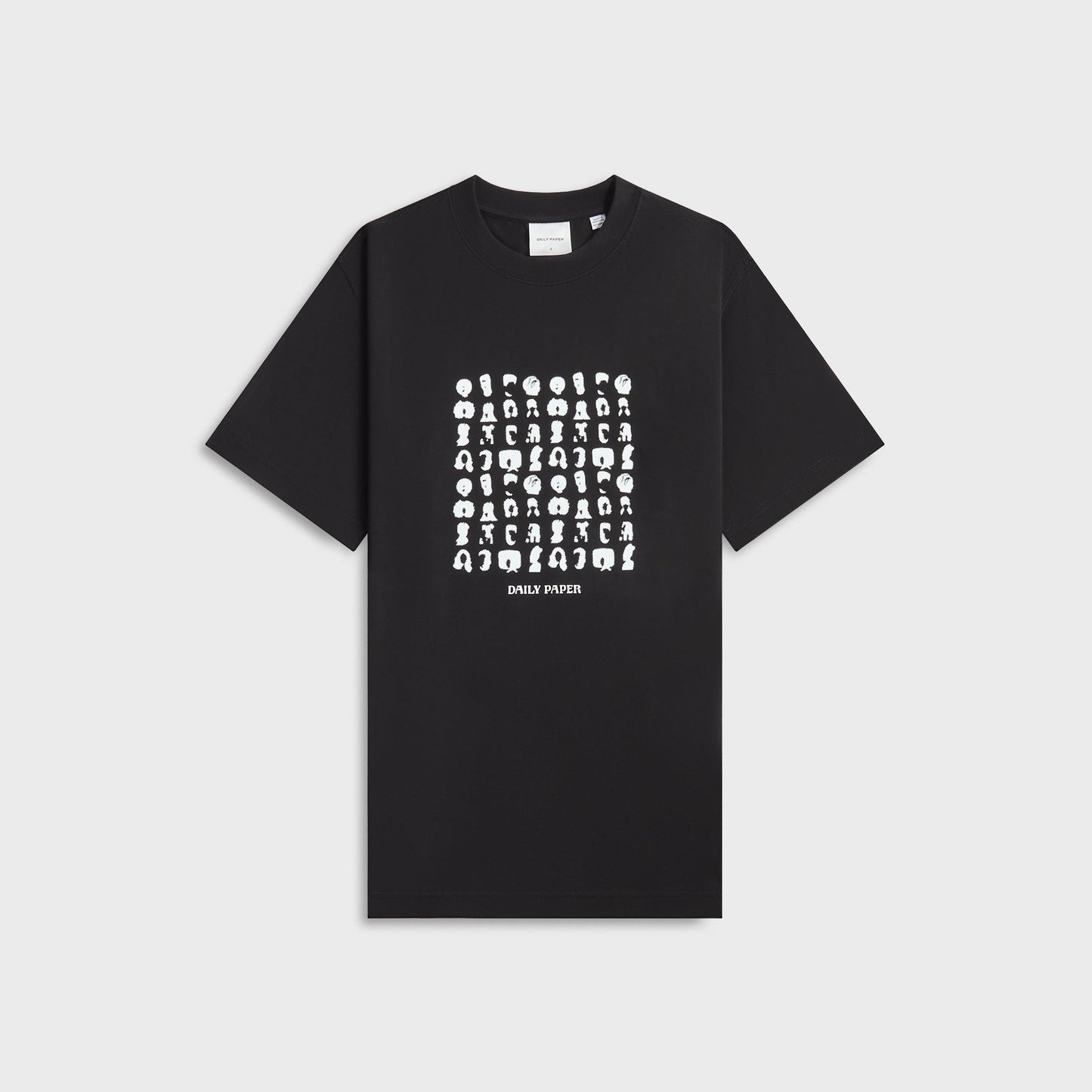 Men Kith Daily Paper Hair Grid Tee - Black