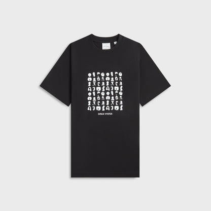 Men Kith Daily Paper Hair Grid Tee - Black