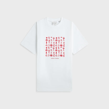 Men Kith Daily Paper Hair Grid Tee - White