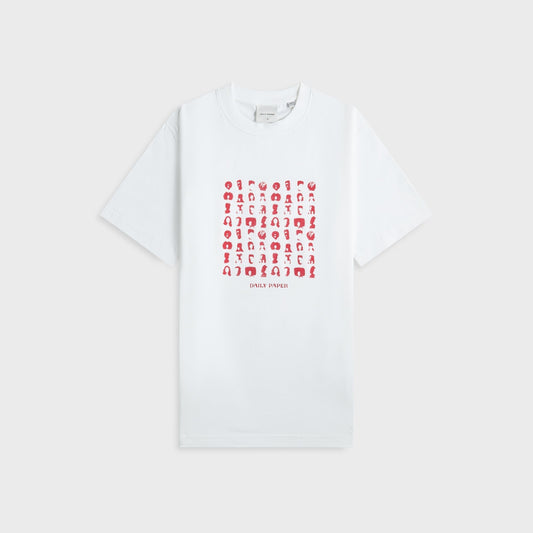 Men Kith Daily Paper Hair Grid Tee - White