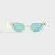 Crystal Yellow / Solid Teal Lens