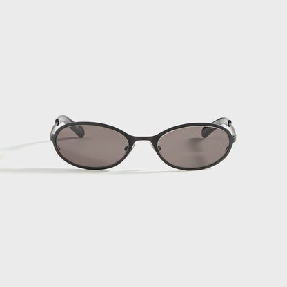 Men Kith Flatlist Cohen - Matte Black / Solid Black Lens