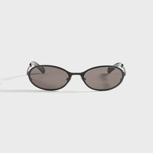 Men Kith Flatlist Cohen - Matte Black / Solid Black Lens