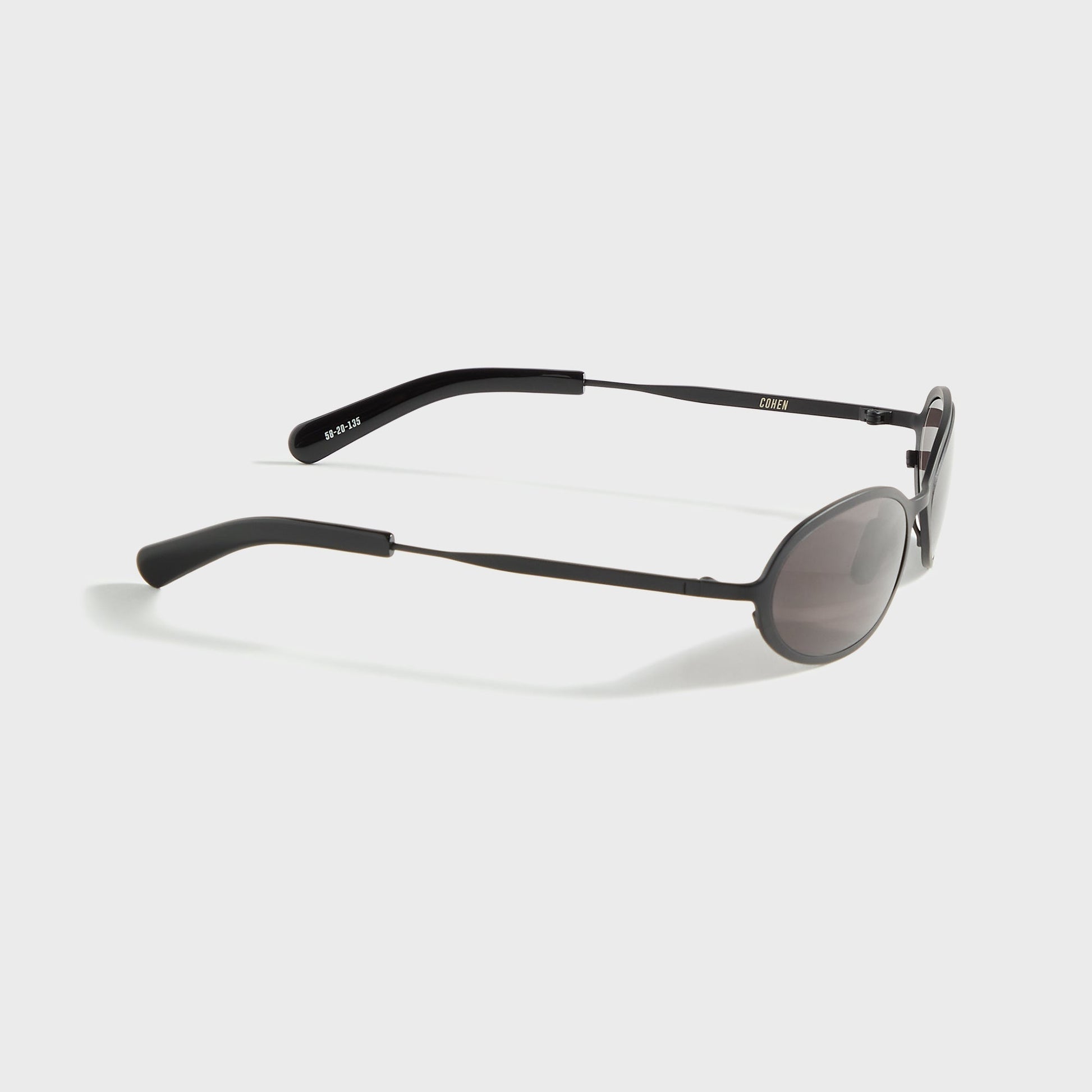 Men Kith Flatlist Cohen - Matte Black / Solid Black Lens