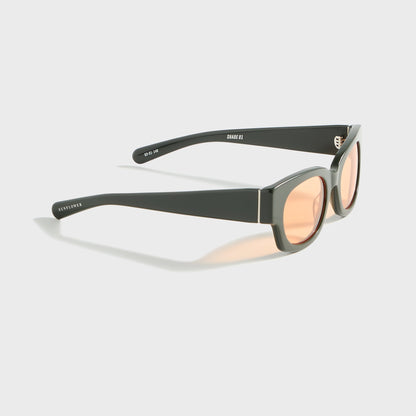 Men Kith Flatlist Shade 01 - Solid Forest Dk Green / Solid Orange Lens