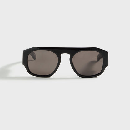 Men Kith Flatlist Shade 02 - Solid Black / Solid Black Lens