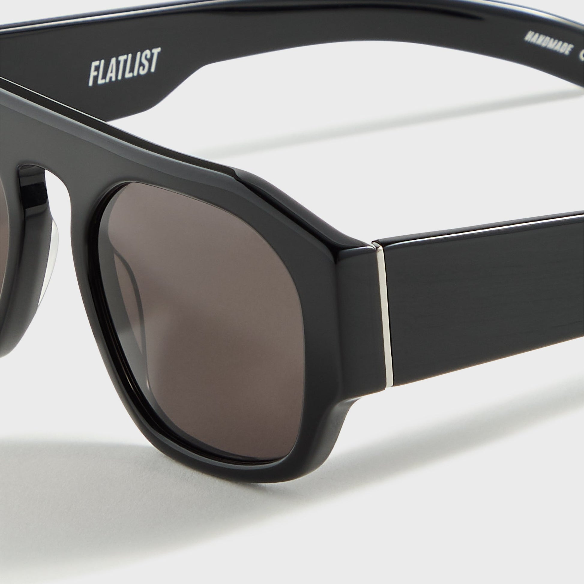 Men Kith Flatlist Shade 02 - Solid Black / Solid Black Lens