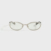 Brushed Silver / Transparent Grey Lens
