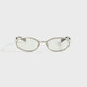 Brushed Silver / Transparent Grey Lens