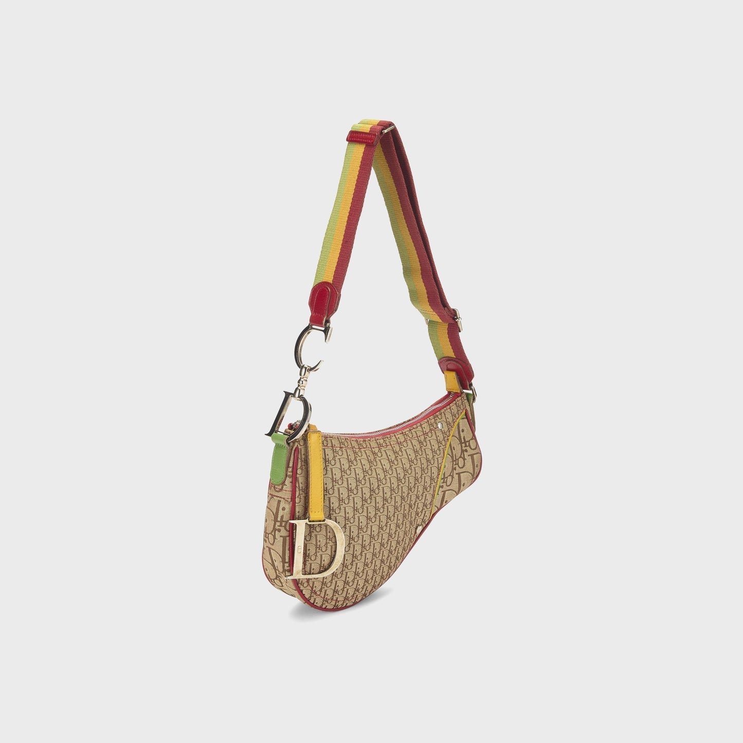Women Kith WGACA Dior Canvas Rasta Saddle Pochette - Multi