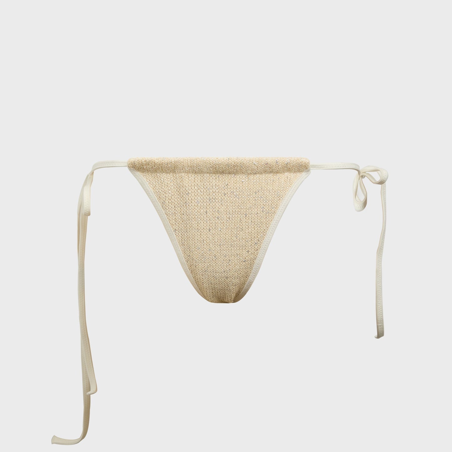 Women Kith Asta Resort Mia Bikini Bottom - Ivory Sequin