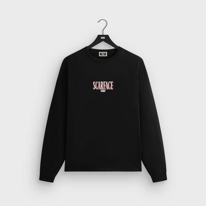 Men Kith Kith for Scarface Tony Montana Long Sleeve Tee - Black