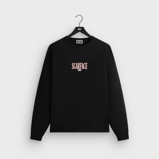 Men Kith Kith for Scarface Tony Montana Long Sleeve Tee - Black