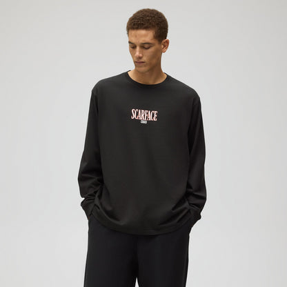 Men Kith Kith for Scarface Tony Montana Long Sleeve Tee - Black