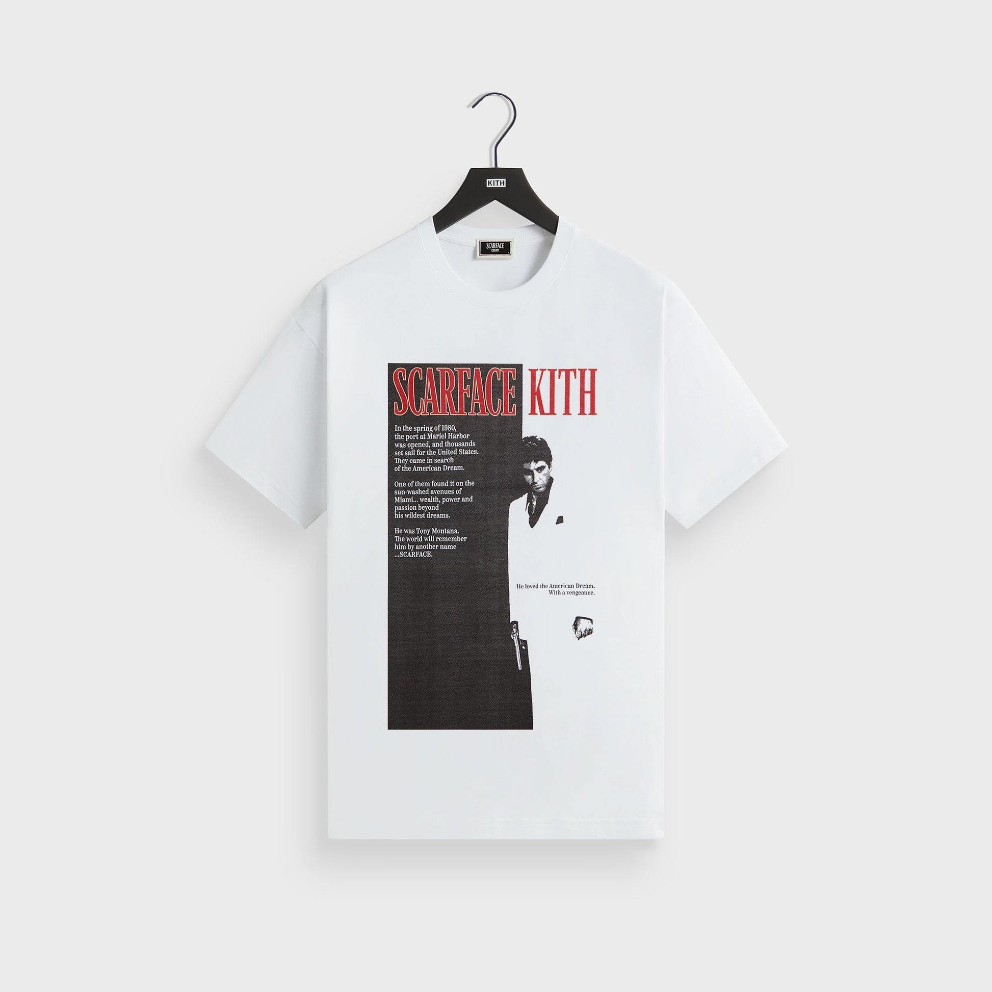 Men Kith Kith for Scarface Film Poster Vintage Tee - White