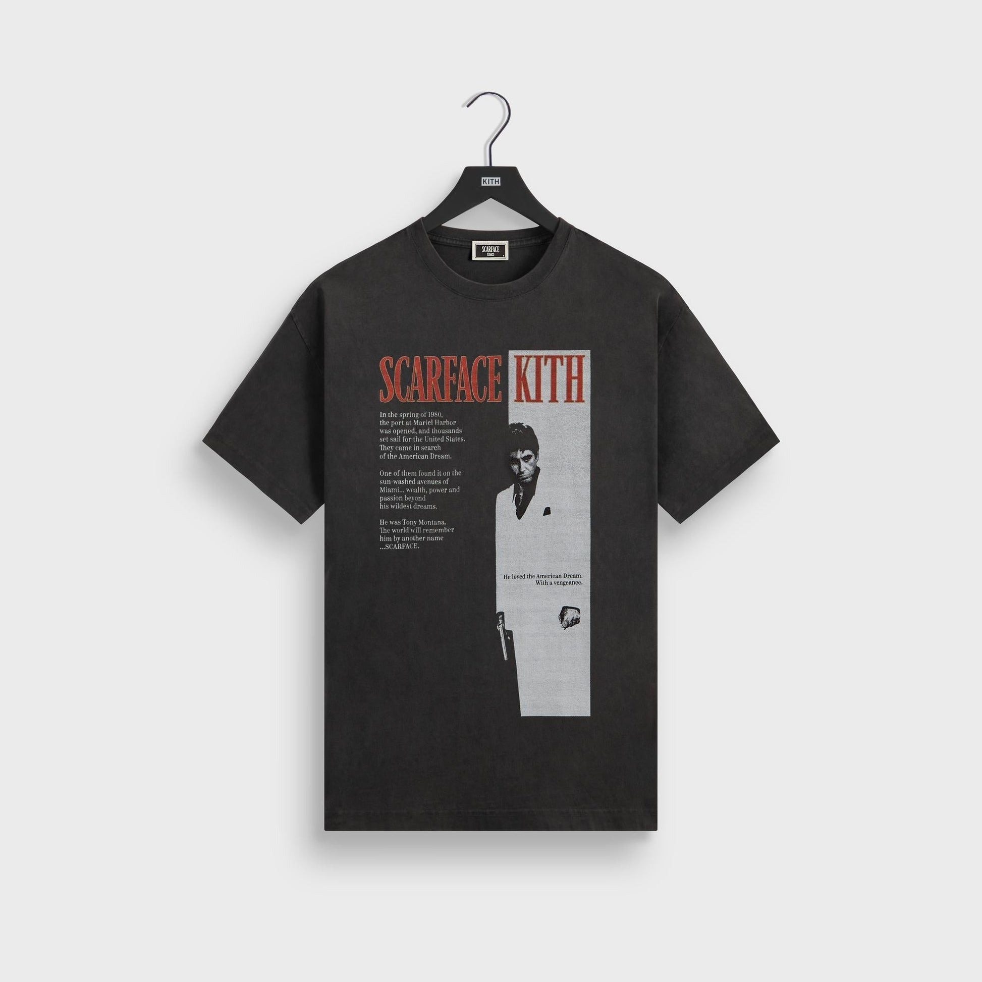 Men Kith Kith for Scarface Film Poster Vintage Tee - Black