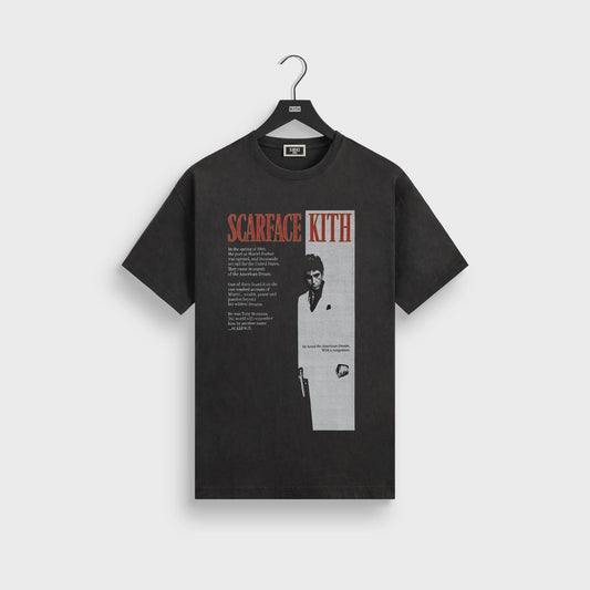 Men Kith Kith for Scarface Film Poster Vintage Tee - Black